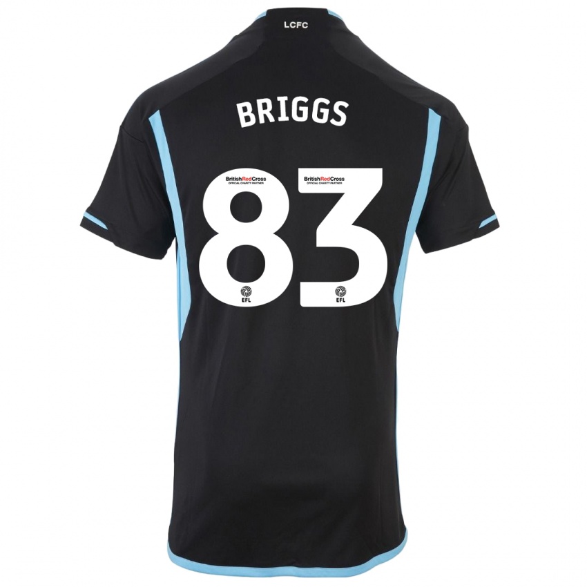 Damen Logan Briggs #83 Schwarz Auswärtstrikot Trikot 2023/24 T-Shirt