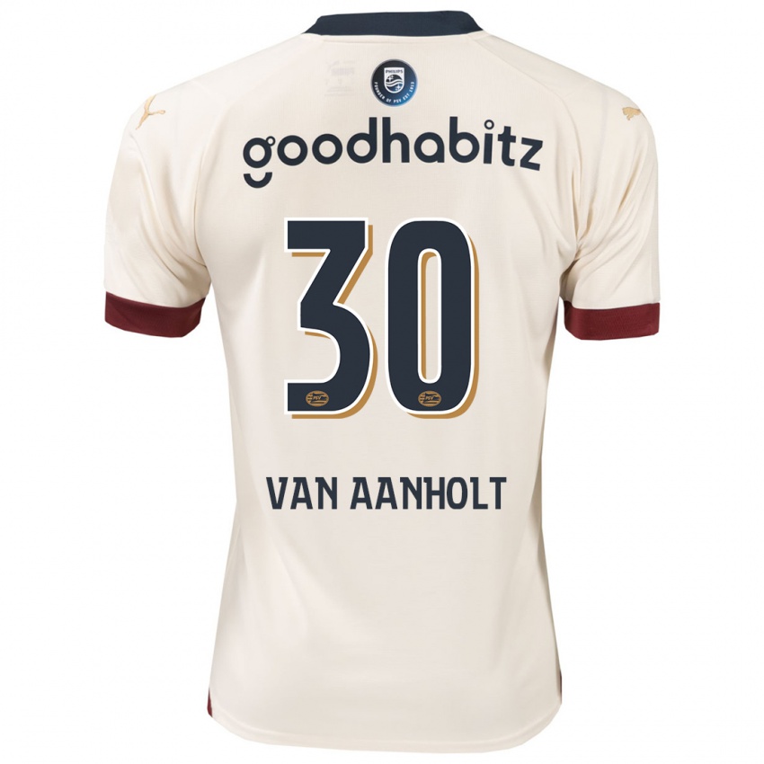 Damen Patrick Van Aanholt #30 Cremefarben Auswärtstrikot Trikot 2023/24 T-Shirt