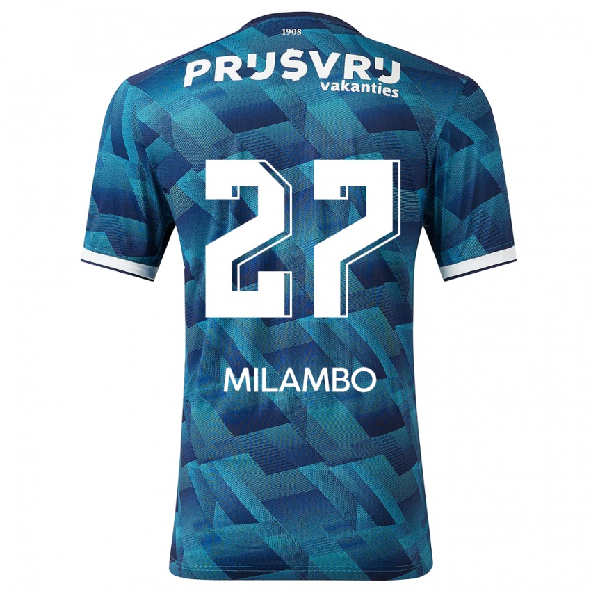 Damen Antoni Milambo #27 Blau Auswärtstrikot Trikot 2023/24 T-Shirt