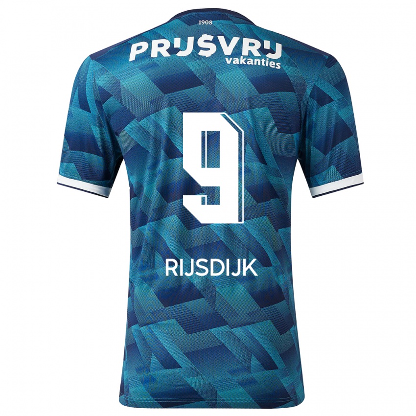 Damen Pia Rijsdijk #9 Blau Auswärtstrikot Trikot 2023/24 T-Shirt