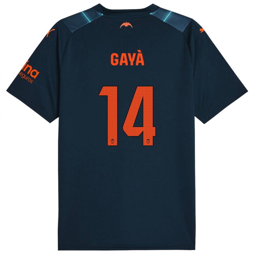 Damen Jose Gaya #14 Marineblau Auswärtstrikot Trikot 2023/24 T-Shirt