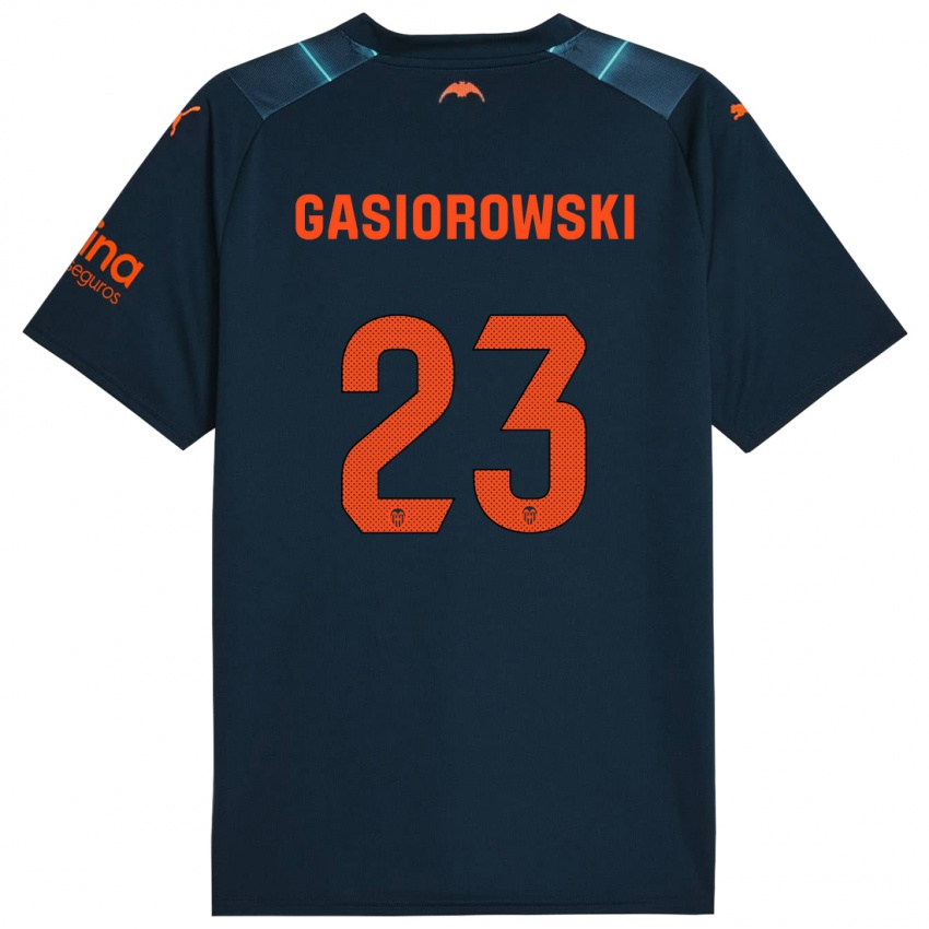 Damen Yarek Gasiorowski #23 Marineblau Auswärtstrikot Trikot 2023/24 T-Shirt