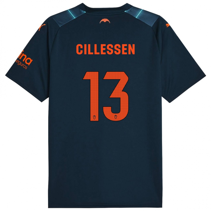 Damen Jasper Cillessen #13 Marineblau Auswärtstrikot Trikot 2023/24 T-Shirt