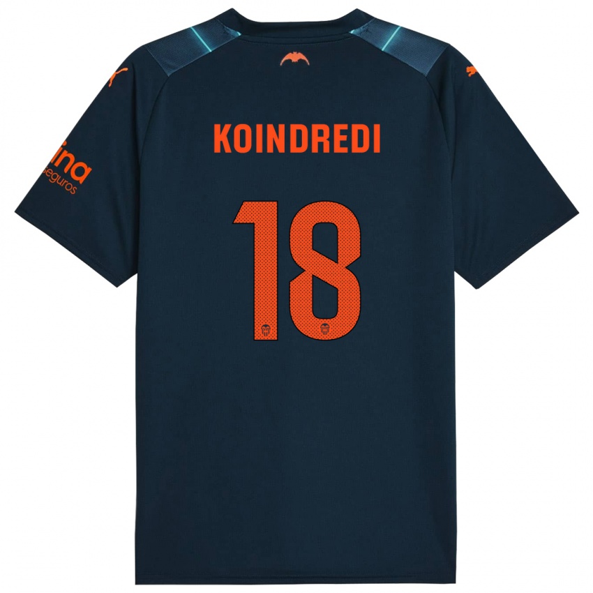 Damen Koba Koindredi #18 Marineblau Auswärtstrikot Trikot 2023/24 T-Shirt