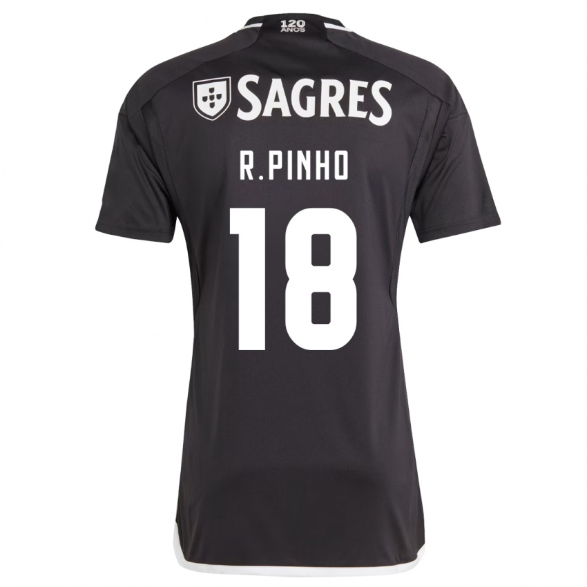 Damen Rodrigo Pinho #18 Schwarz Auswärtstrikot Trikot 2023/24 T-Shirt