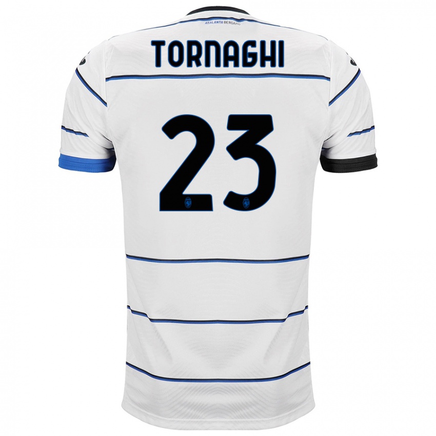 Damen Pietro Tornaghi #23 Weiß Auswärtstrikot Trikot 2023/24 T-Shirt