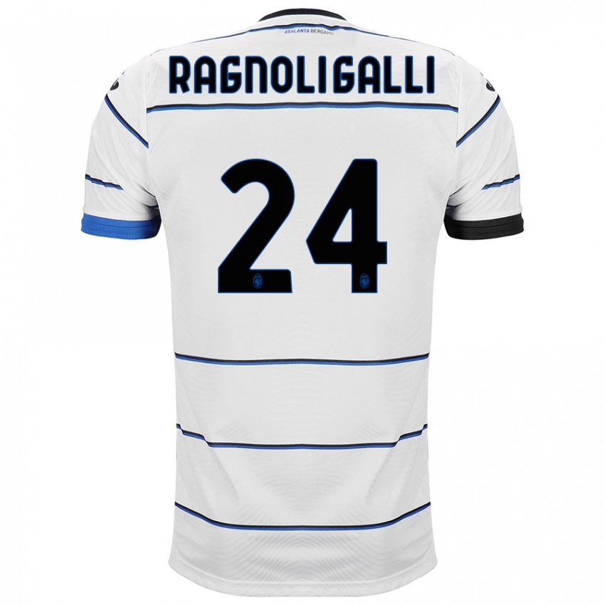 Damen Federico Ragnoli Galli #24 Weiß Auswärtstrikot Trikot 2023/24 T-Shirt