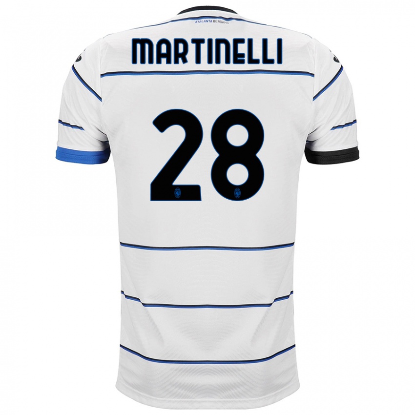 Damen Gabriel Martinelli #28 Weiß Auswärtstrikot Trikot 2023/24 T-Shirt
