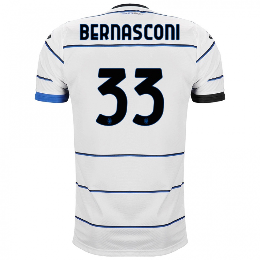 Damen Lorenzo Bernasconi #33 Weiß Auswärtstrikot Trikot 2023/24 T-Shirt