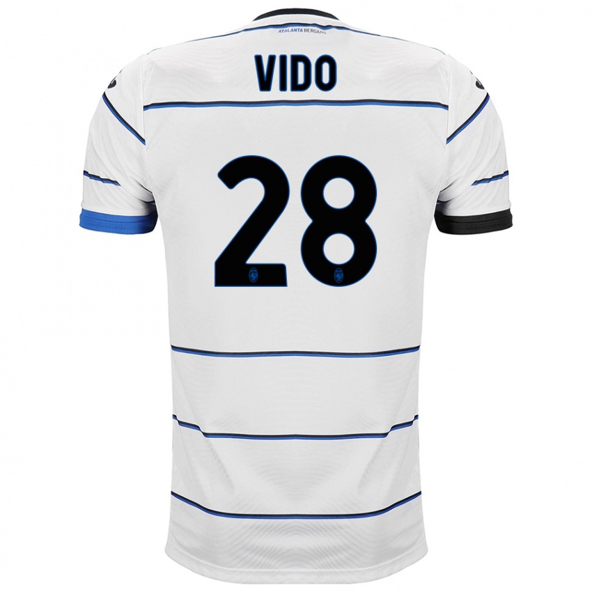 Damen Luca Vido #28 Weiß Auswärtstrikot Trikot 2023/24 T-Shirt