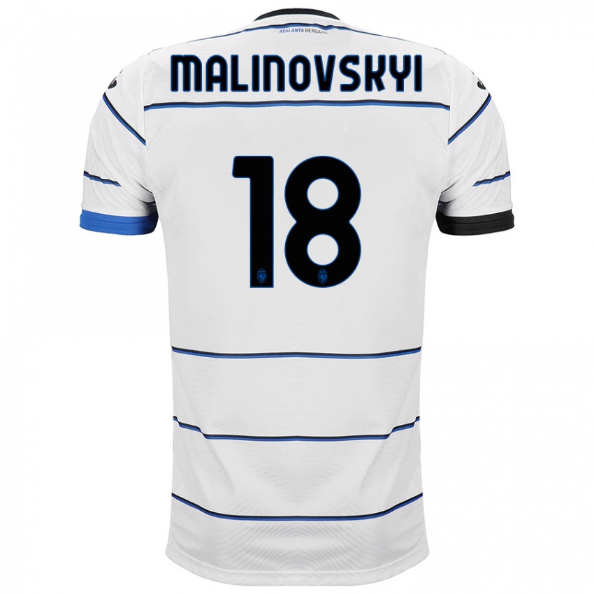 Damen Ruslan Malinovskyi #18 Weiß Auswärtstrikot Trikot 2023/24 T-Shirt