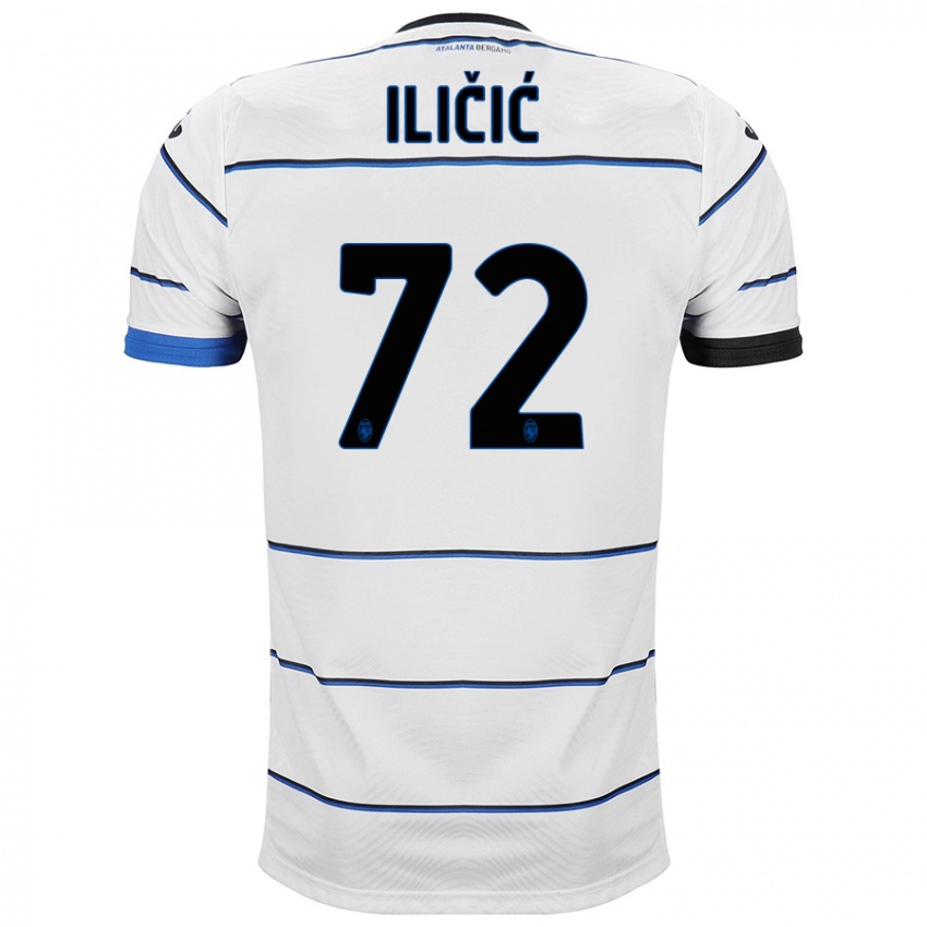 Damen Josip Ilicic #72 Weiß Auswärtstrikot Trikot 2023/24 T-Shirt