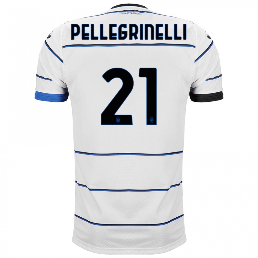 Damen Giorgia Pellegrinelli #21 Weiß Auswärtstrikot Trikot 2023/24 T-Shirt