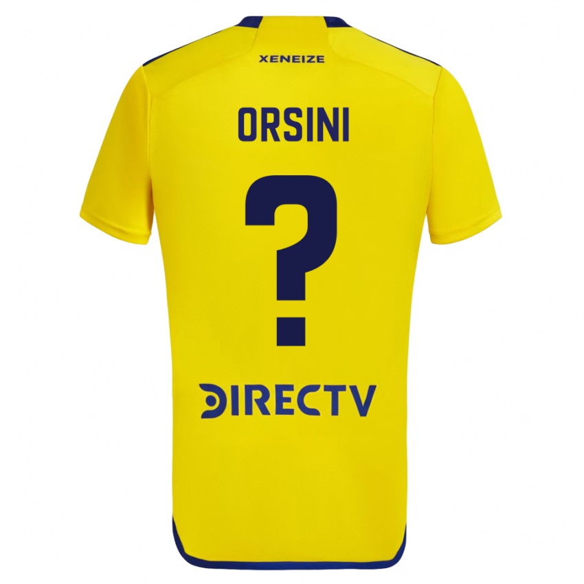 Damen Nicolas Orsini #0 Gelb Auswärtstrikot Trikot 2023/24 T-Shirt