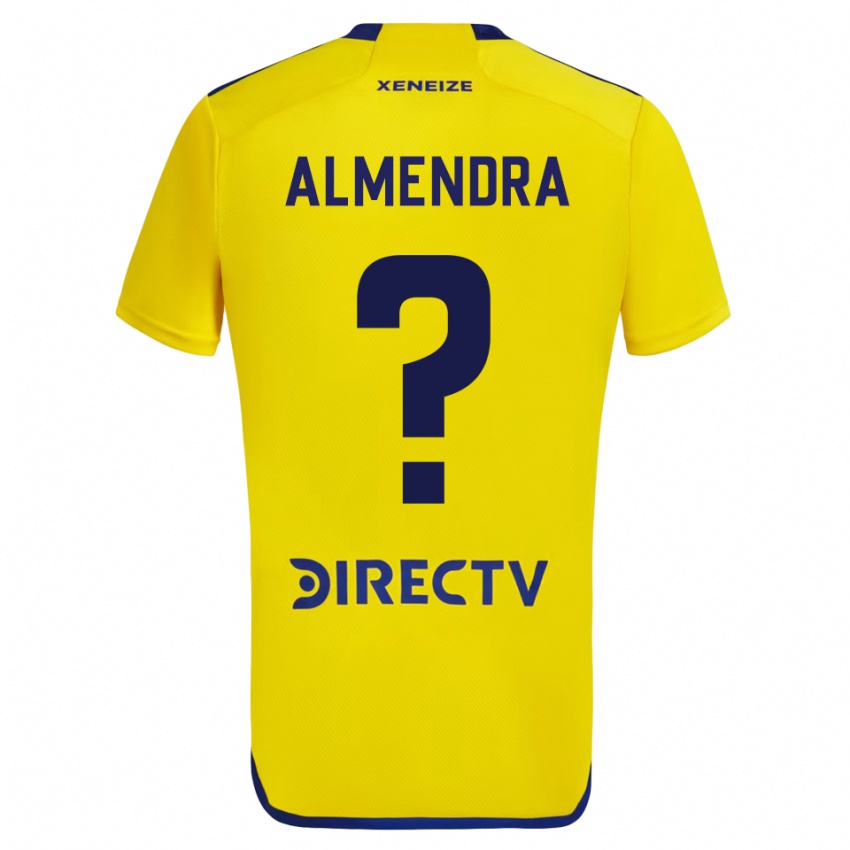 Damen Agustin Almendra #0 Gelb Auswärtstrikot Trikot 2023/24 T-Shirt