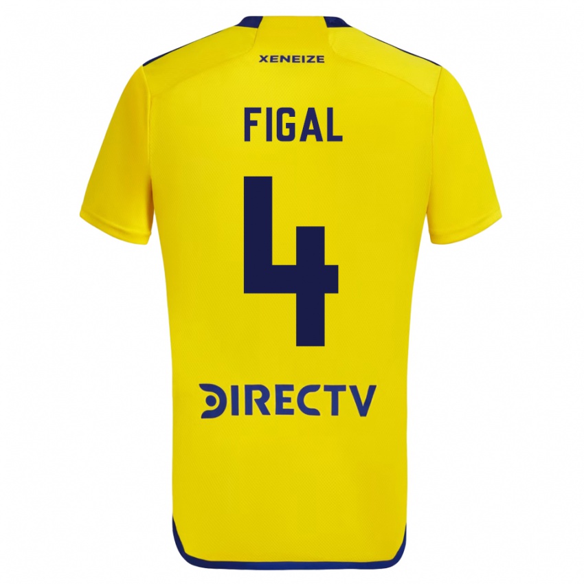 Damen Nicolás Figal #4 Gelb Auswärtstrikot Trikot 2023/24 T-Shirt