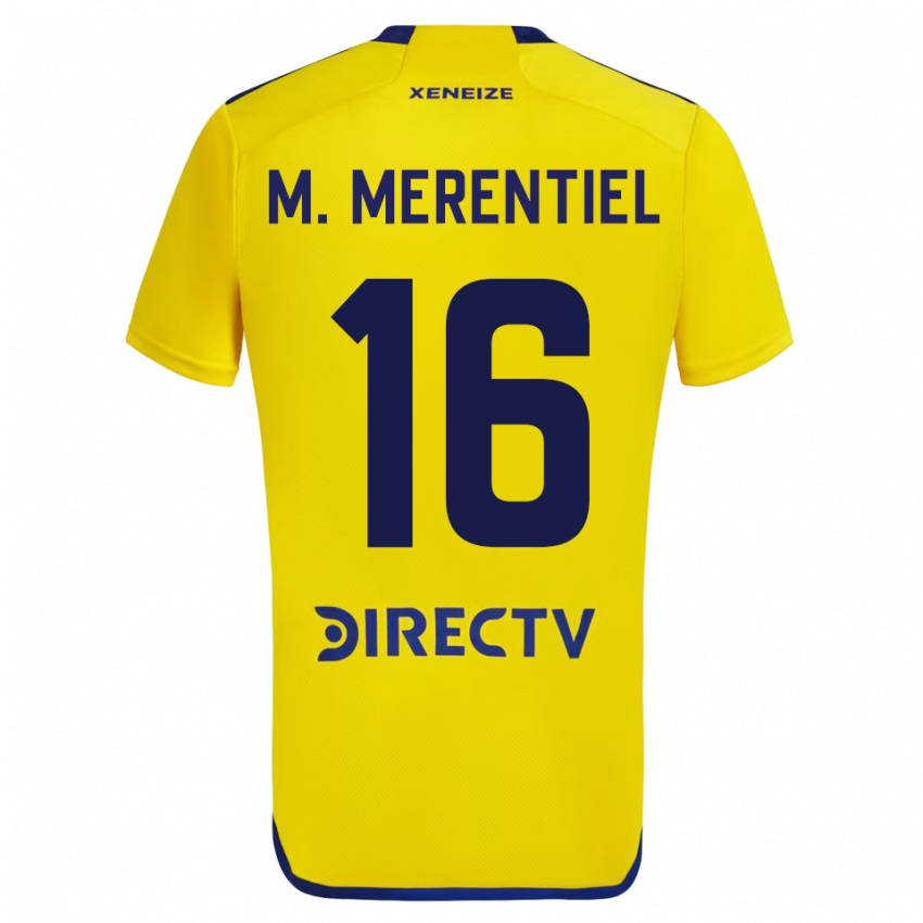 Damen Miguel Merentiel #16 Gelb Auswärtstrikot Trikot 2023/24 T-Shirt