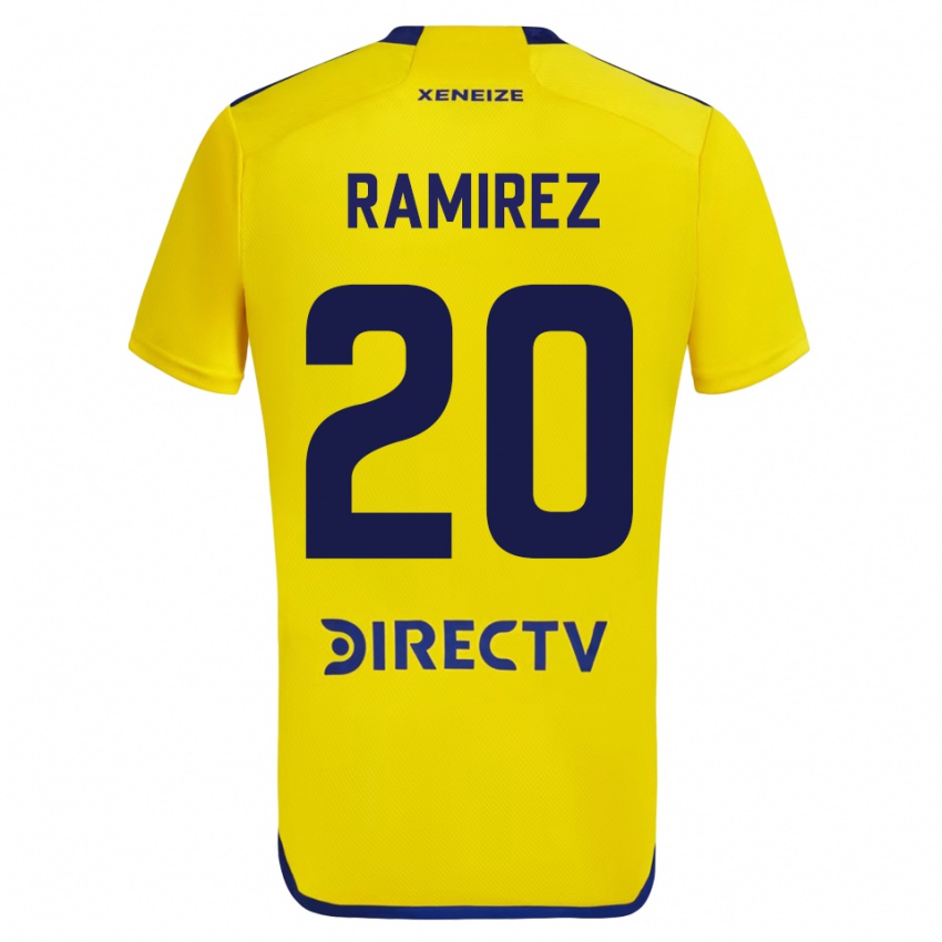 Damen Juan Ramirez #20 Gelb Auswärtstrikot Trikot 2023/24 T-Shirt
