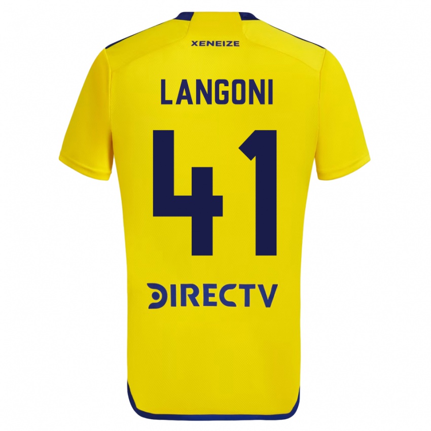 Damen Luca Langoni #41 Gelb Auswärtstrikot Trikot 2023/24 T-Shirt