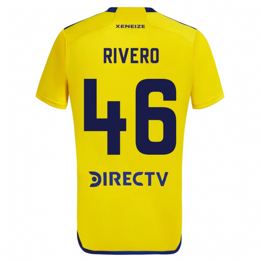 Damen Simon Rivero #46 Gelb Auswärtstrikot Trikot 2023/24 T-Shirt