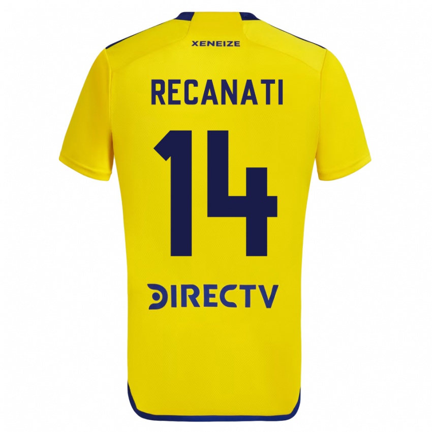 Damen Bianca Recanati #14 Gelb Auswärtstrikot Trikot 2023/24 T-Shirt