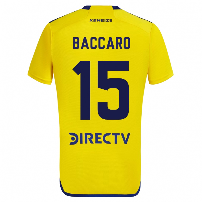 Damen Camila Baccaro #15 Gelb Auswärtstrikot Trikot 2023/24 T-Shirt