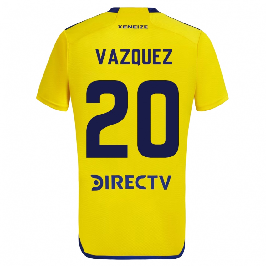 Damen Constanza Vazquez #20 Gelb Auswärtstrikot Trikot 2023/24 T-Shirt