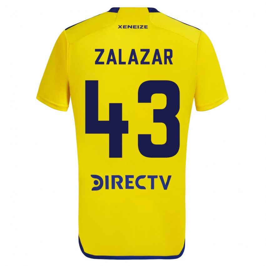 Damen Maximiliano Zalazar #43 Gelb Auswärtstrikot Trikot 2023/24 T-Shirt