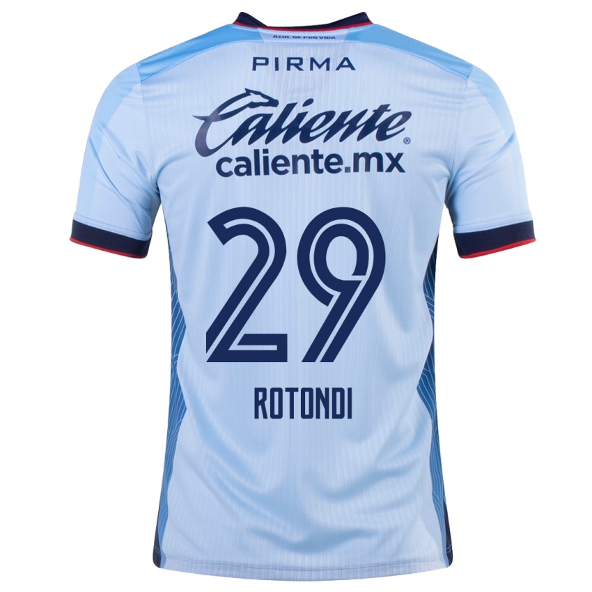 Damen Carlos Rotondi #29 Himmelblau Auswärtstrikot Trikot 2023/24 T-Shirt