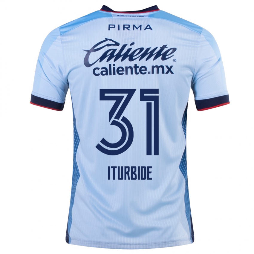 Damen Luis Iturbide #31 Himmelblau Auswärtstrikot Trikot 2023/24 T-Shirt