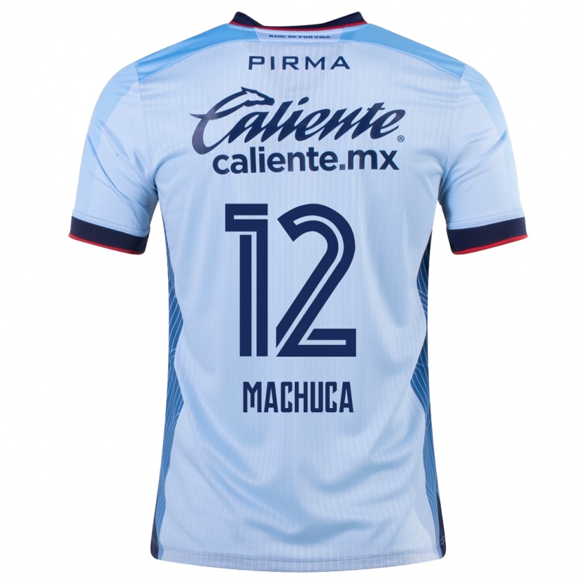 Damen Gabriela Machuca #12 Himmelblau Auswärtstrikot Trikot 2023/24 T-Shirt
