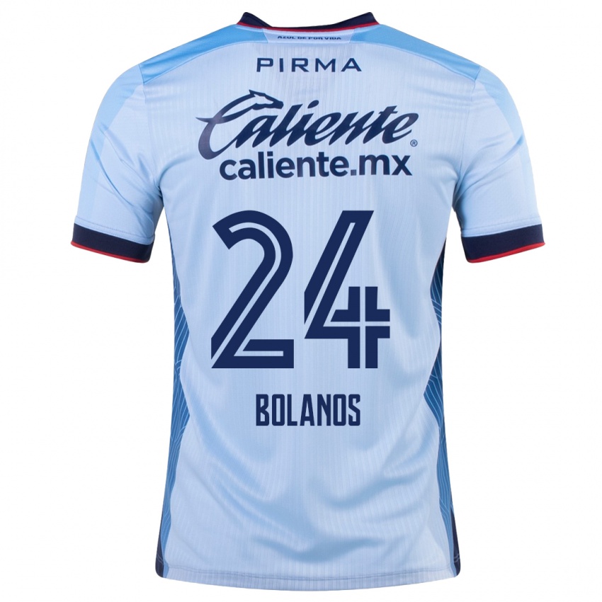 Damen Jatziry Bolanos #24 Himmelblau Auswärtstrikot Trikot 2023/24 T-Shirt