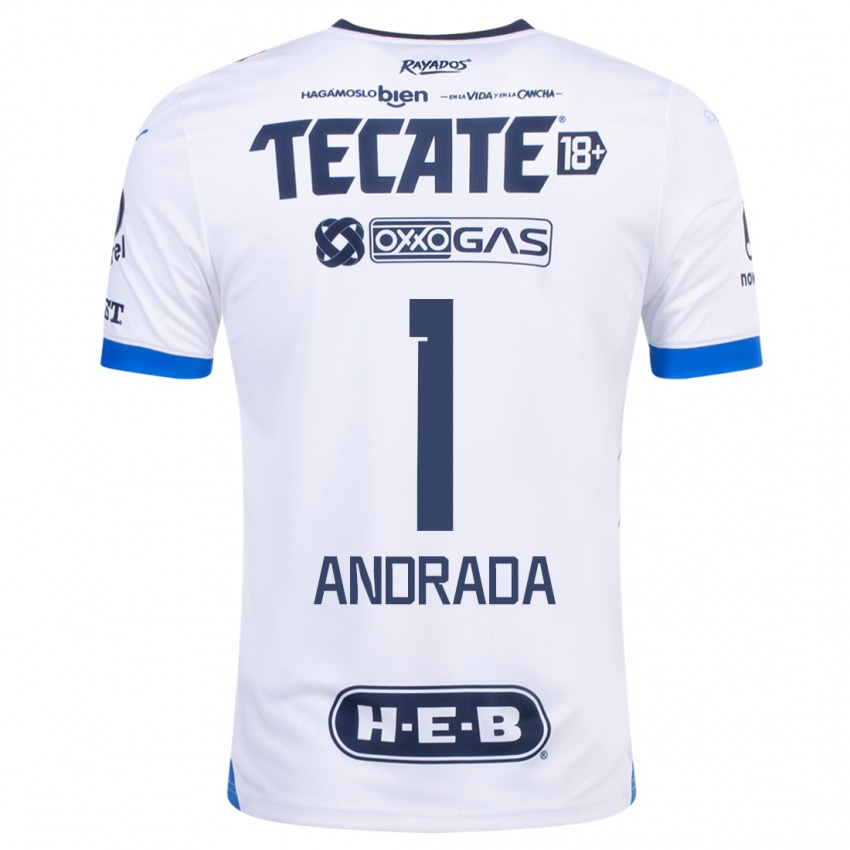 Damen Esteban Andrada #1 Weiß Auswärtstrikot Trikot 2023/24 T-Shirt