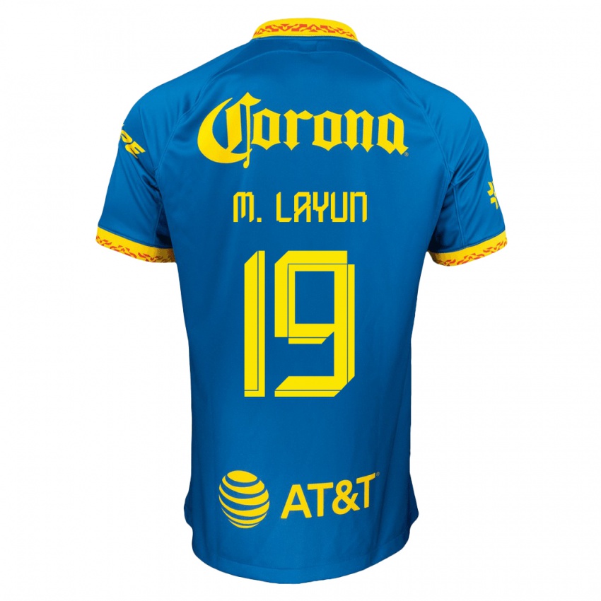 Damen Miguel Layun #19 Blau Auswärtstrikot Trikot 2023/24 T-Shirt