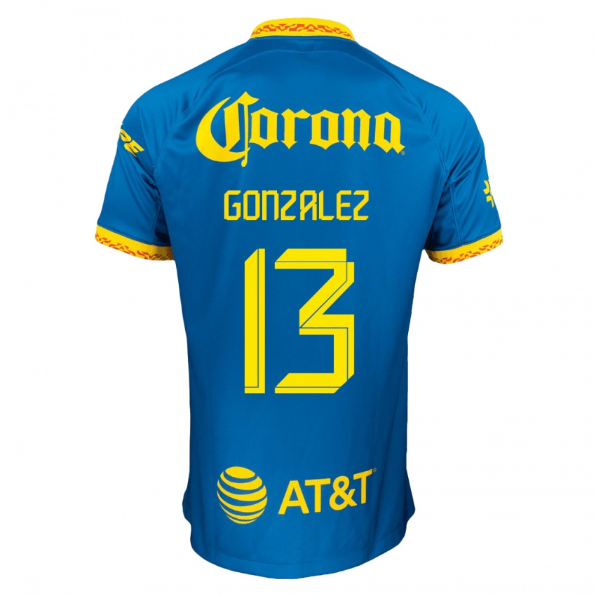 Damen Eva Gonzalez #13 Blau Auswärtstrikot Trikot 2023/24 T-Shirt