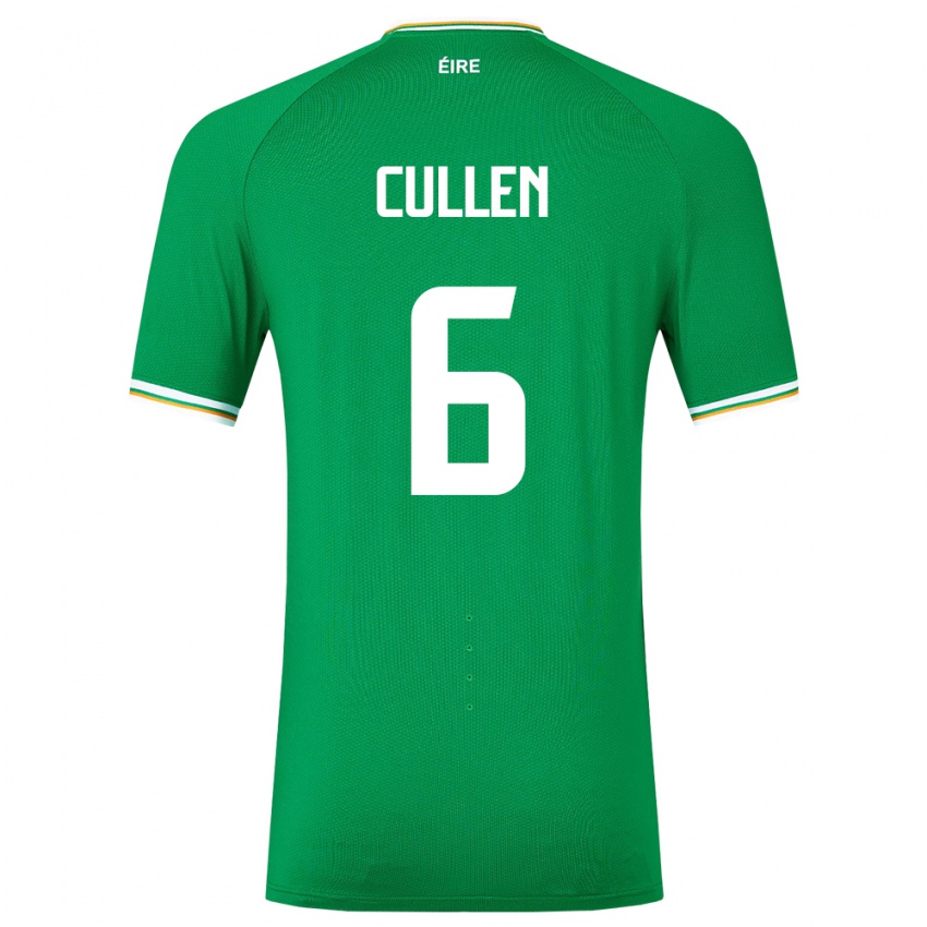 Kinder Irische Josh Cullen #6 Grün Heimtrikot Trikot 24-26 T-Shirt