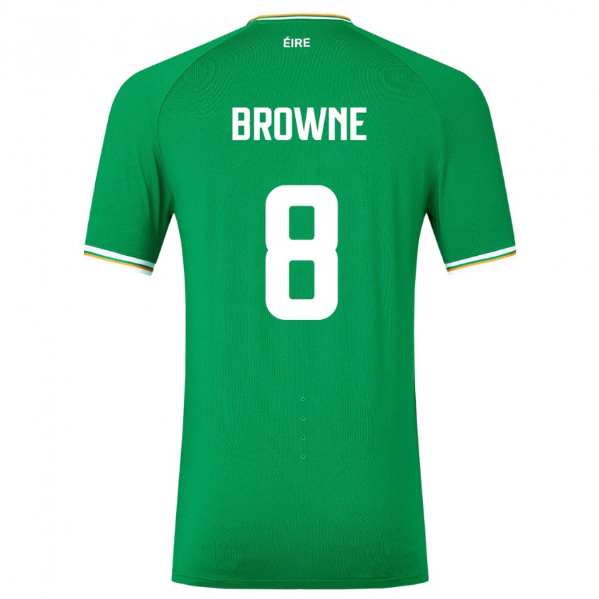 Kinder Irische Alan Browne #8 Grün Heimtrikot Trikot 24-26 T-Shirt