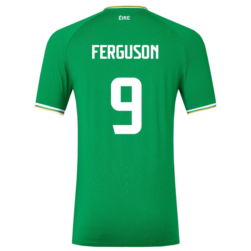 Kinder Irische Evan Ferguson #9 Grün Heimtrikot Trikot 24-26 T-Shirt