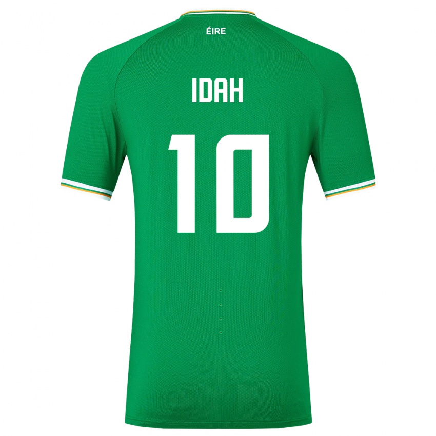 Kinder Irische Adam Idah #10 Grün Heimtrikot Trikot 24-26 T-Shirt
