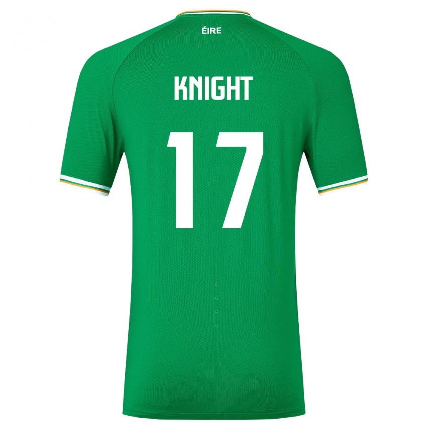 Kinder Irische Jason Knight #17 Grün Heimtrikot Trikot 24-26 T-Shirt