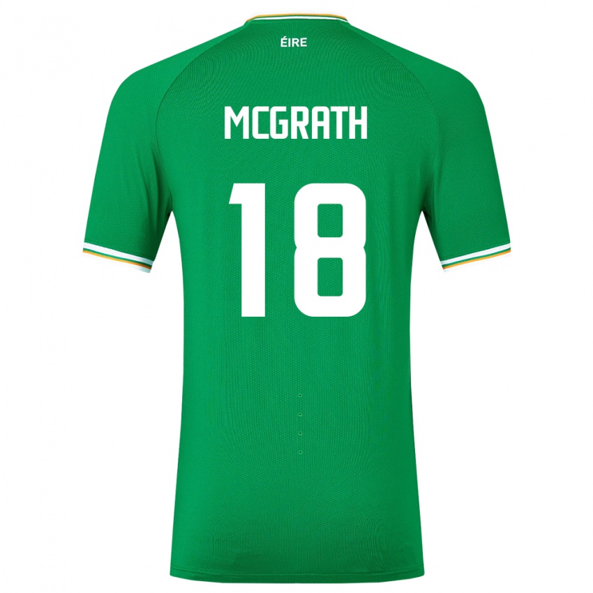 Kinder Irische Jamie Mcgrath #18 Grün Heimtrikot Trikot 24-26 T-Shirt