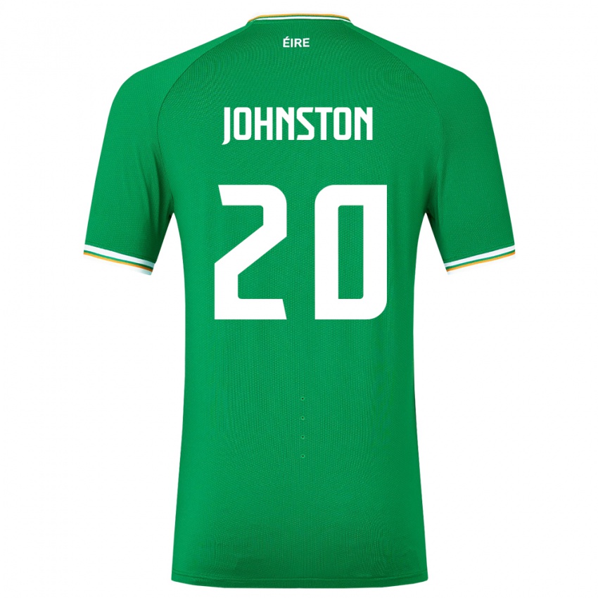 Kinder Irische Mikey Johnston #20 Grün Heimtrikot Trikot 24-26 T-Shirt