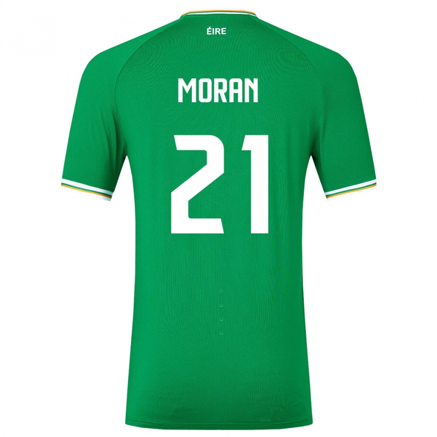 Kinder Irische Andy Moran #21 Grün Heimtrikot Trikot 24-26 T-Shirt