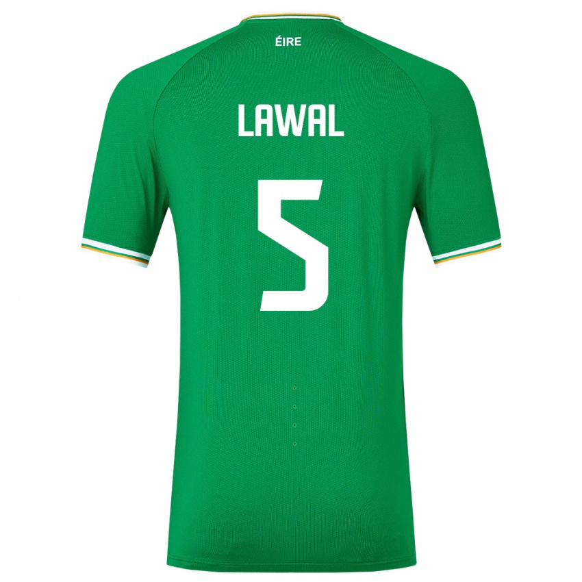 Kinder Irische Bosun Lawal #5 Grün Heimtrikot Trikot 24-26 T-Shirt