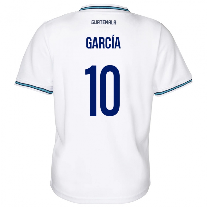 Damen Guatemala Gabriel García #10 Weiß Heimtrikot Trikot 24-26 T-Shirt