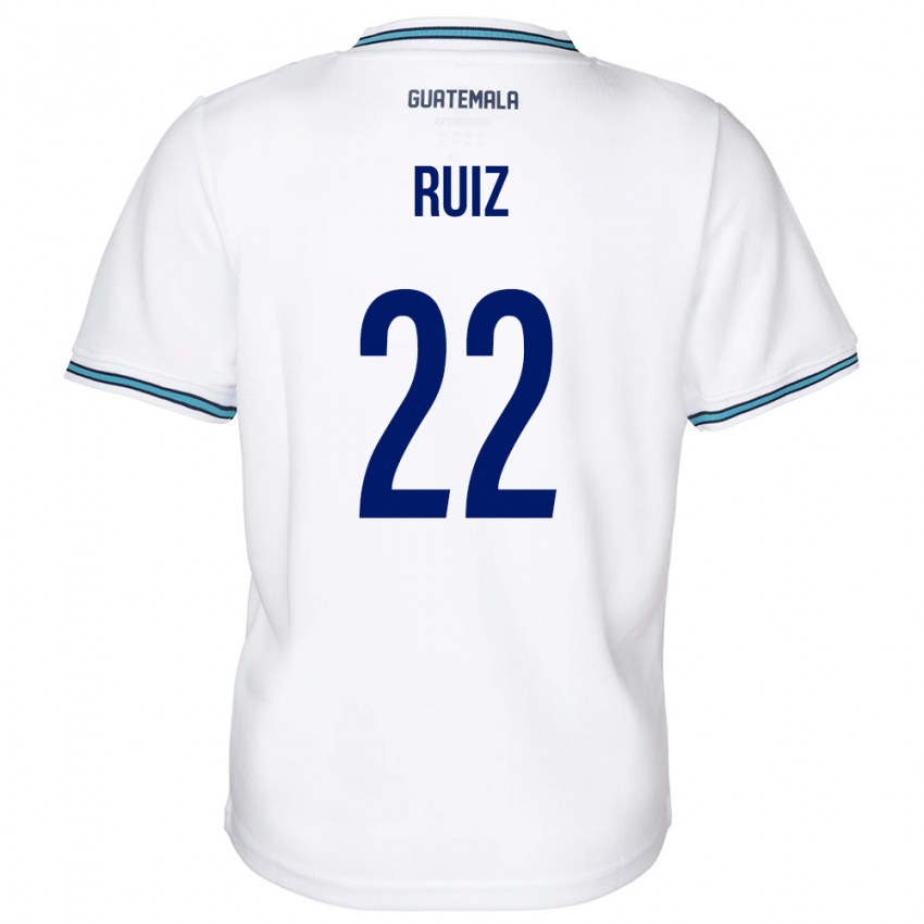 Damen Guatemala Kevin Ruiz #22 Weiß Heimtrikot Trikot 24-26 T-Shirt