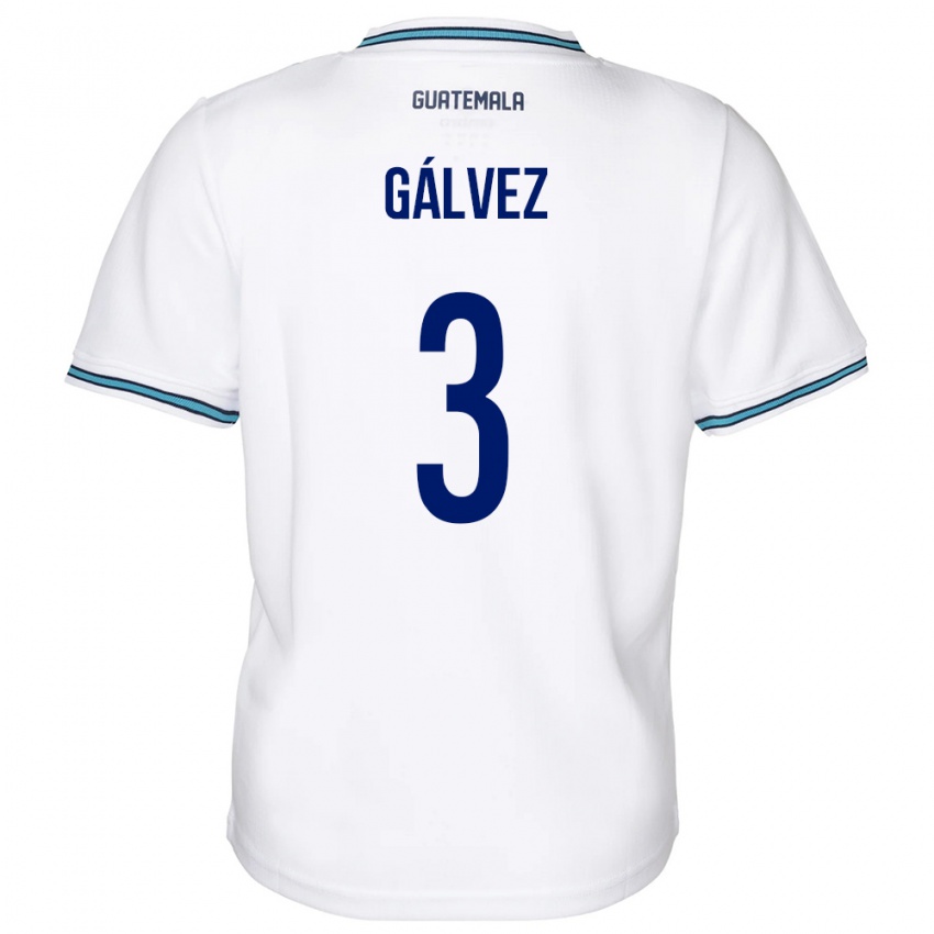 Damen Guatemala Fredy Gálvez #3 Weiß Heimtrikot Trikot 24-26 T-Shirt