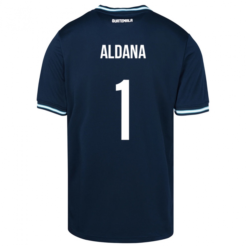 Damen Guatemala David Aldana #1 Blau Auswärtstrikot Trikot 24-26 T-Shirt