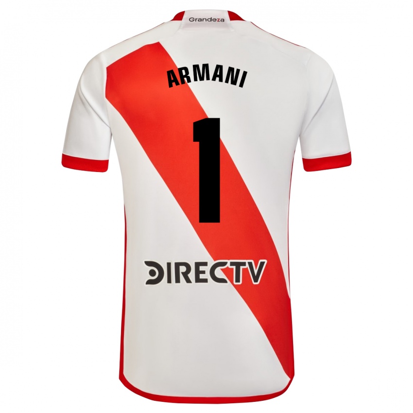 Kinder Franco Armani #1 Weiß Rot Heimtrikot Trikot 2023/24 T-Shirt