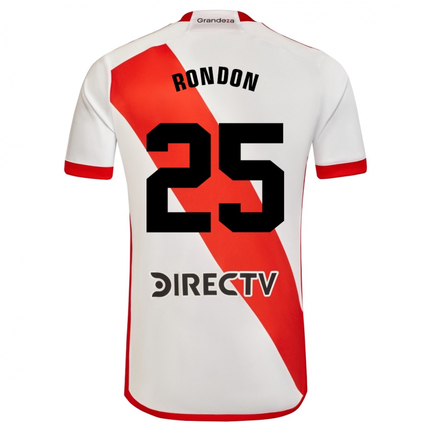 Kinder Salomon Rondon #25 Weiß Rot Heimtrikot Trikot 2023/24 T-Shirt